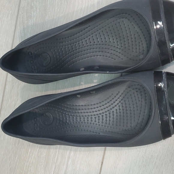 Crocs Women Outdoor Rubber Comfort Cap Toe Ballet Flats Loafer sz 7 - Picture 10 of 10